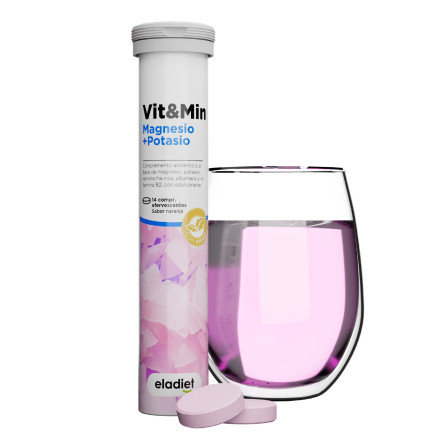 Vit&Min magnesio + potasio 1000 mg 14 comprimidos efervescentes Eladiet