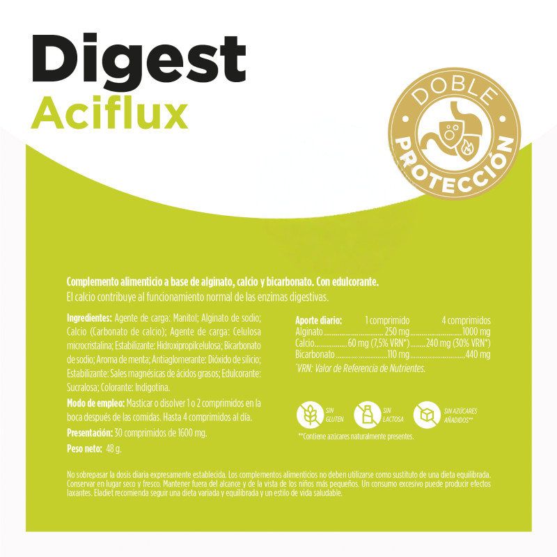 Digest Aciflux doble protección 30 comprimidos Eladiet