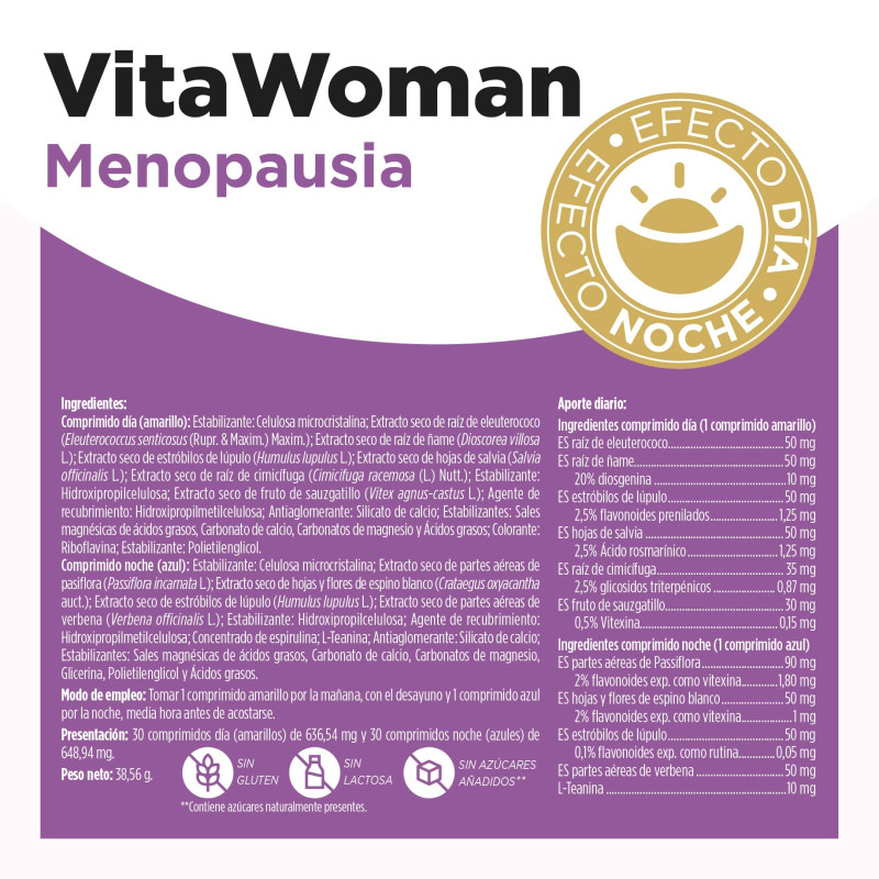 Vitawoman menopausia 60 comprimidos Eladiet
