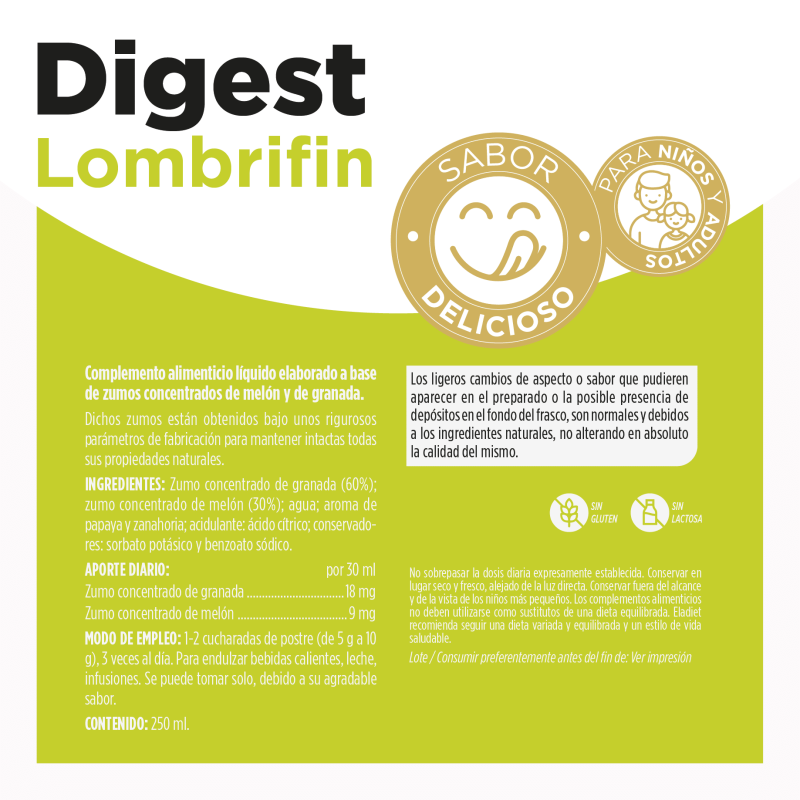 Jarabe Lombrifin Digest 250ml Eladiet