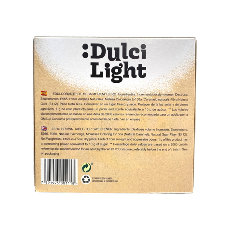 Edulcorante Moreno Zero 100 sobres Dulcilight