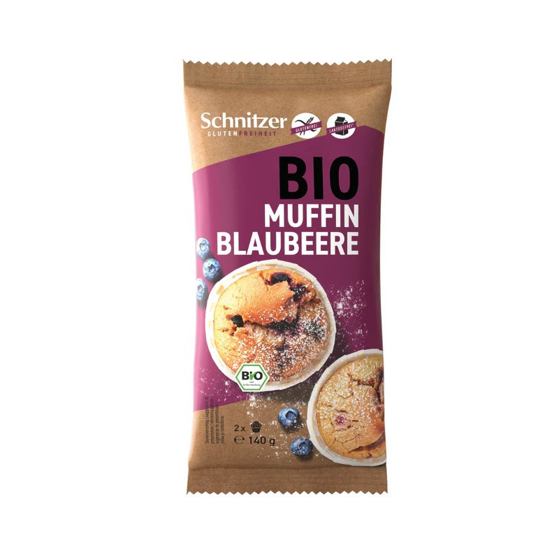 Muffins arandanos s/g Bio 2 unds 140g Schnitzer