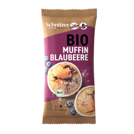 Muffins arandanos s/g Bio 2 unds 140g Schnitzer