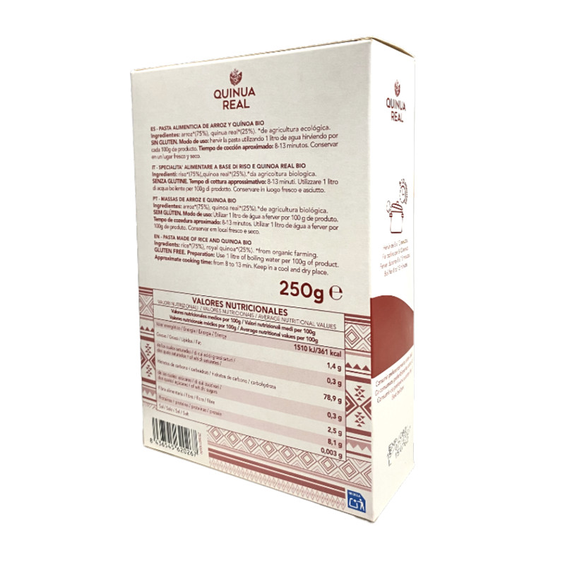 Fusilli de arroz y quinoa bio 250g Quinua Real