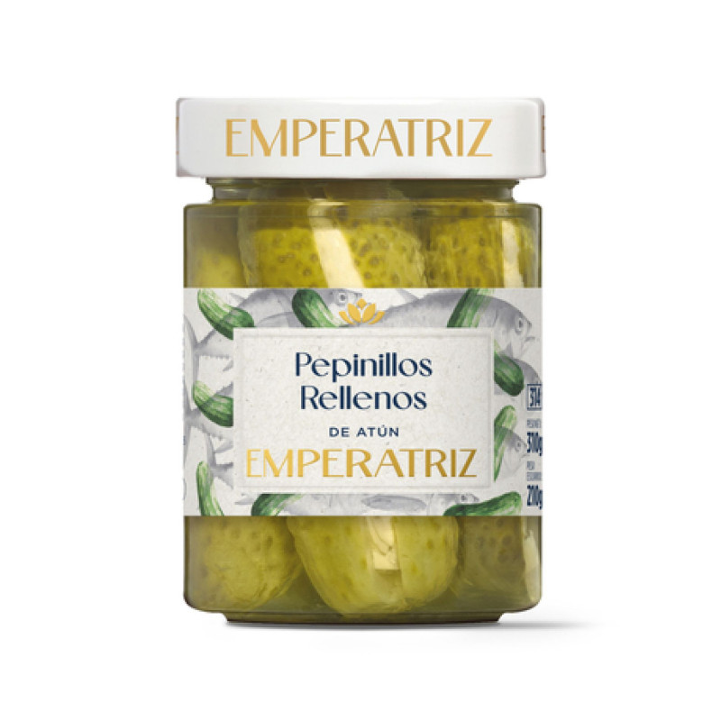 Pepinillos rellenos de Atun 314ml Emperatriz