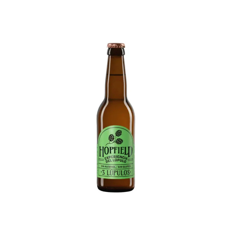 Bebida 3 Lupulos Sin Alcohol Bio 330ml Hopfield