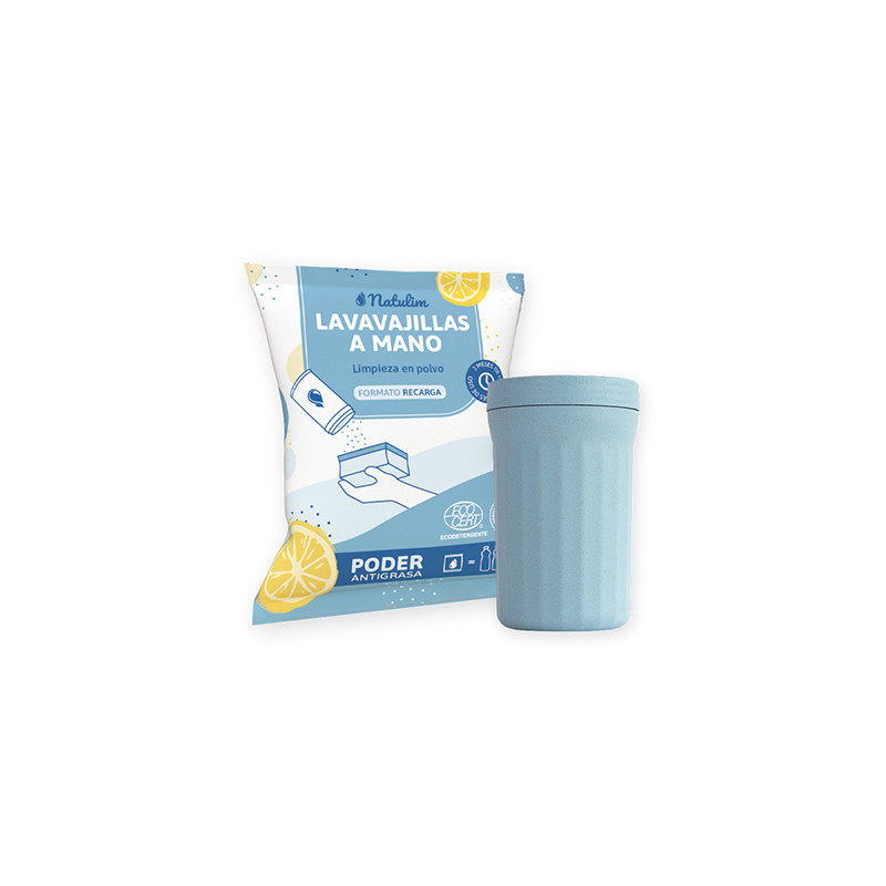 Pack Lavavajillas a mano polvo Ecocert 250g + Bote Natulim