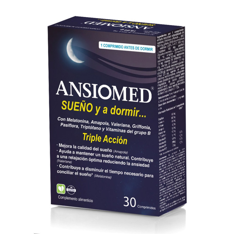 Ansiomed Sueño 30 comp Bioserum