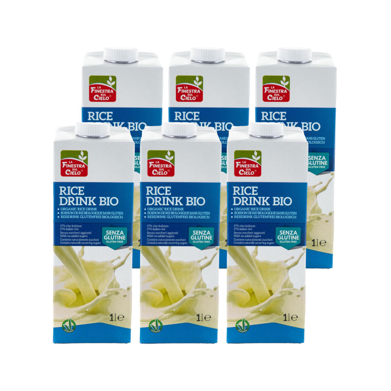 Bebida de Arroz sin gluten Bio 6x1l La Finestra