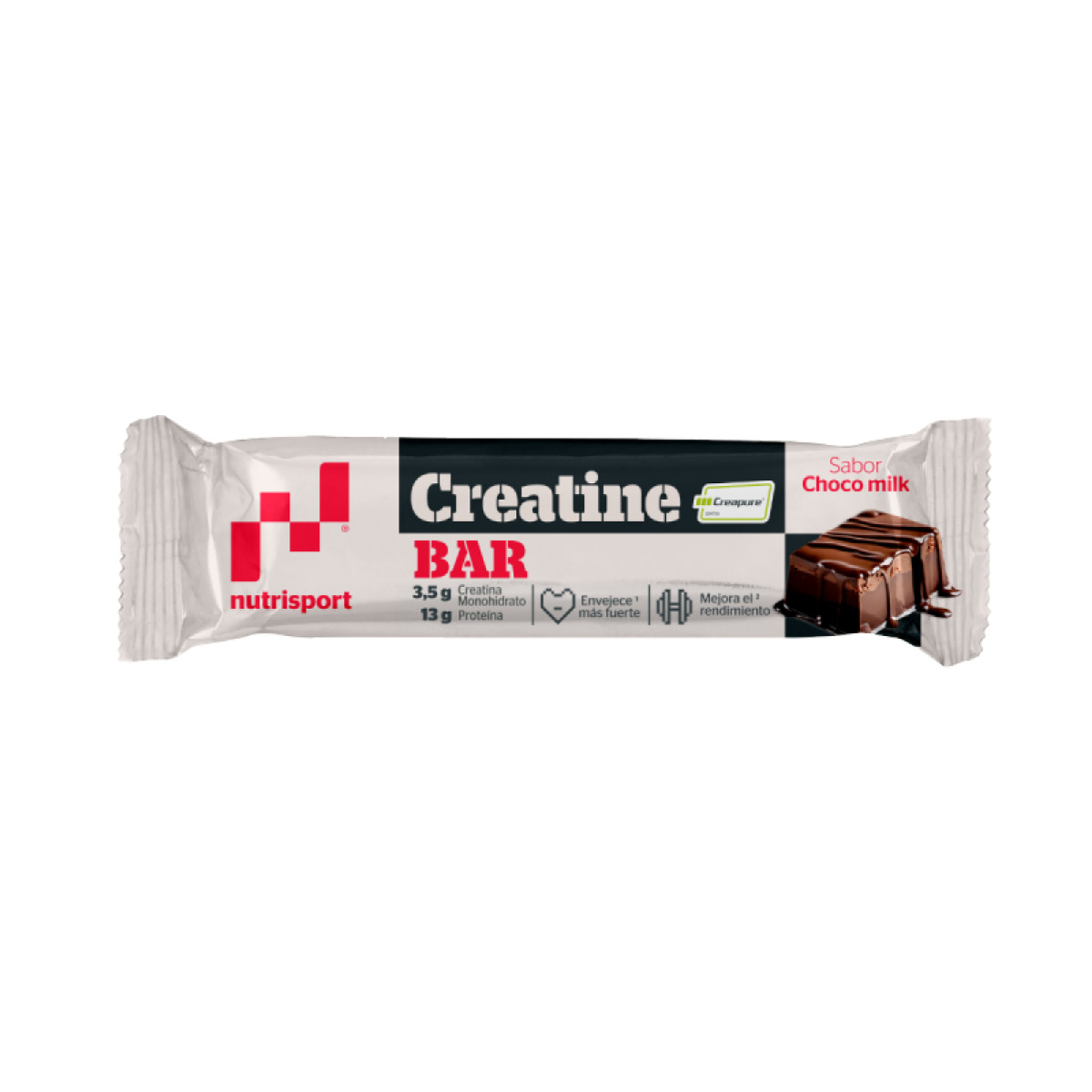Barritas Creatina Creapure Choco Milk 18x44g NutriSport
