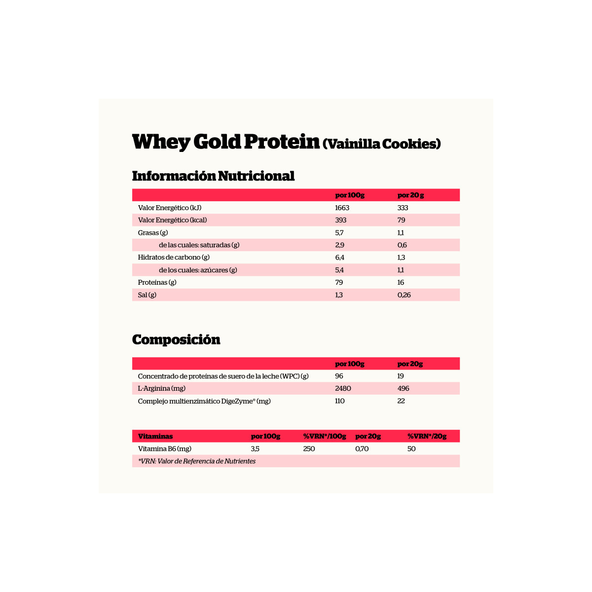 Whey Gold Protein Vainilla Cookies 500g NutriSport