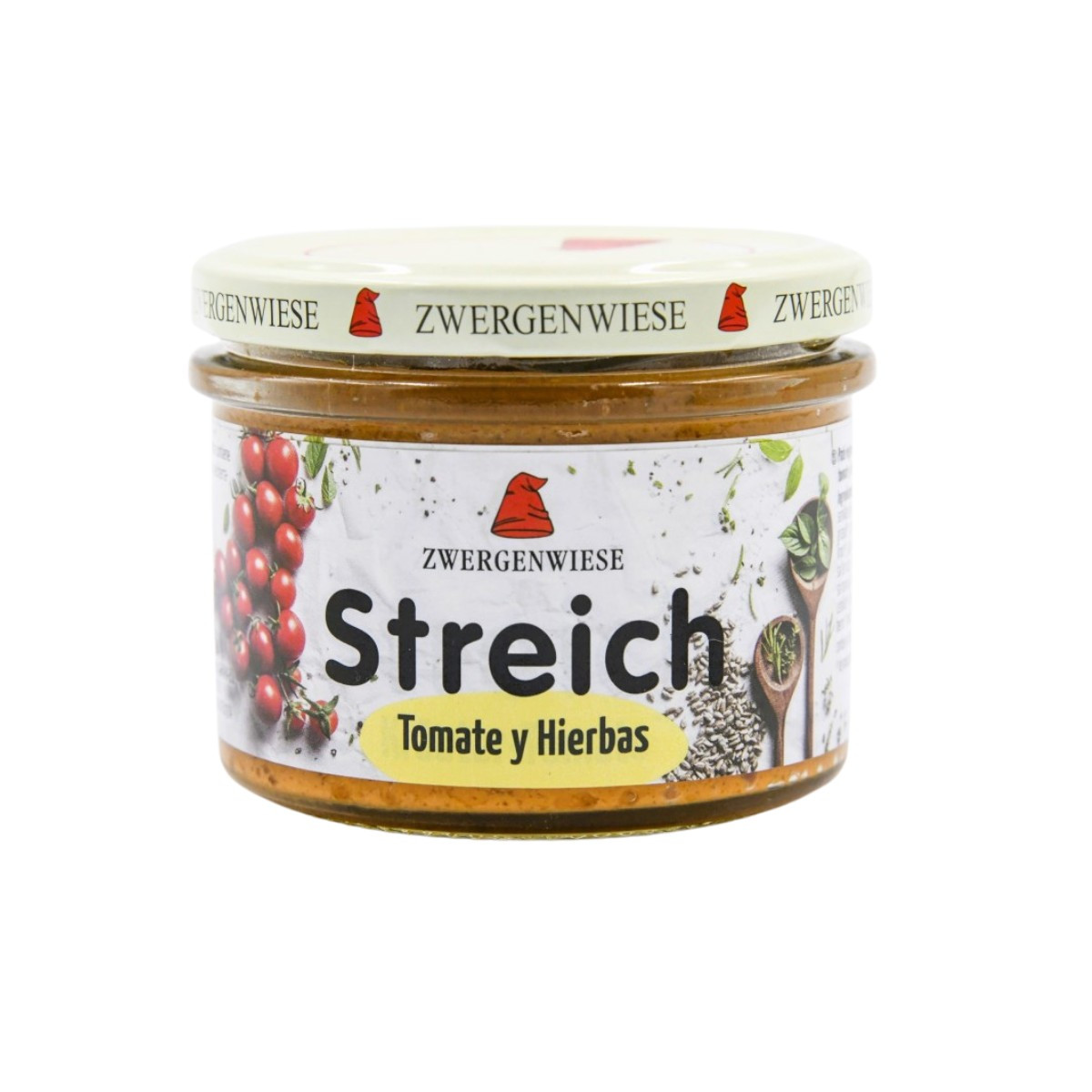 Pate vegetal de hierbas y tomate bio 180 g Zwergenwiese
