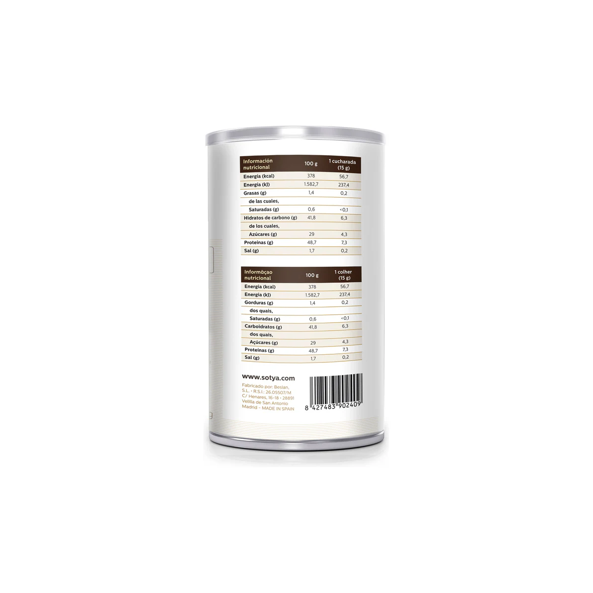 SOT EXTRACT Bebida de soja en polvo 550g Sotya