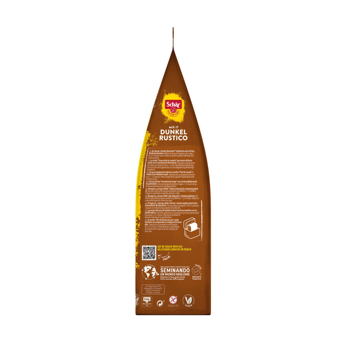 Harina Mix para pan rustico 1kg Schar