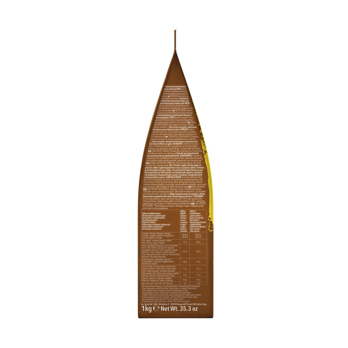 Harina Mix para pan rustico 1kg Schar