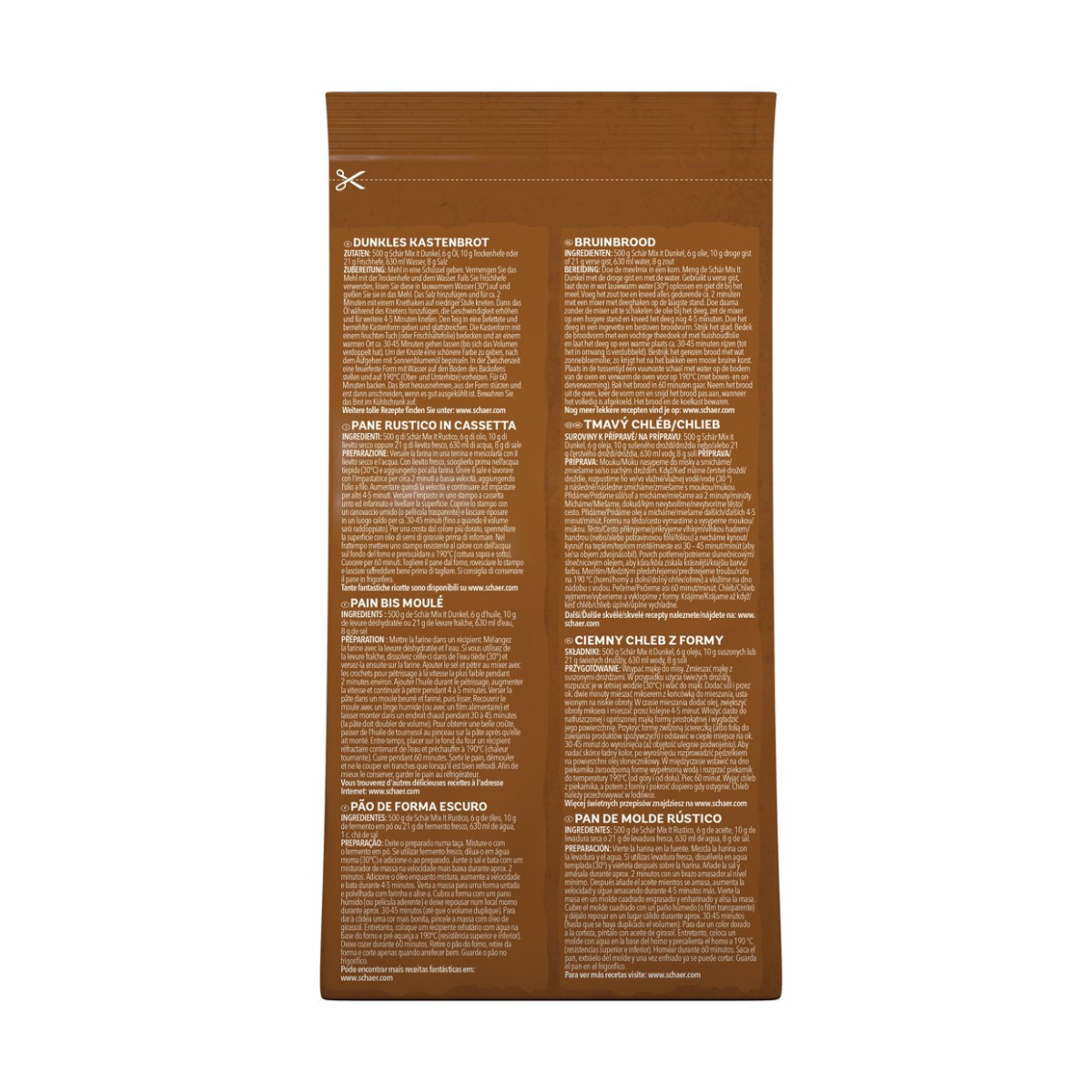 Harina Mix para pan rustico 1kg Schar