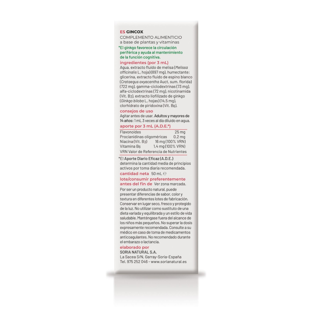 Composor 41 Gincox Circulacion 50ml Soria Natural