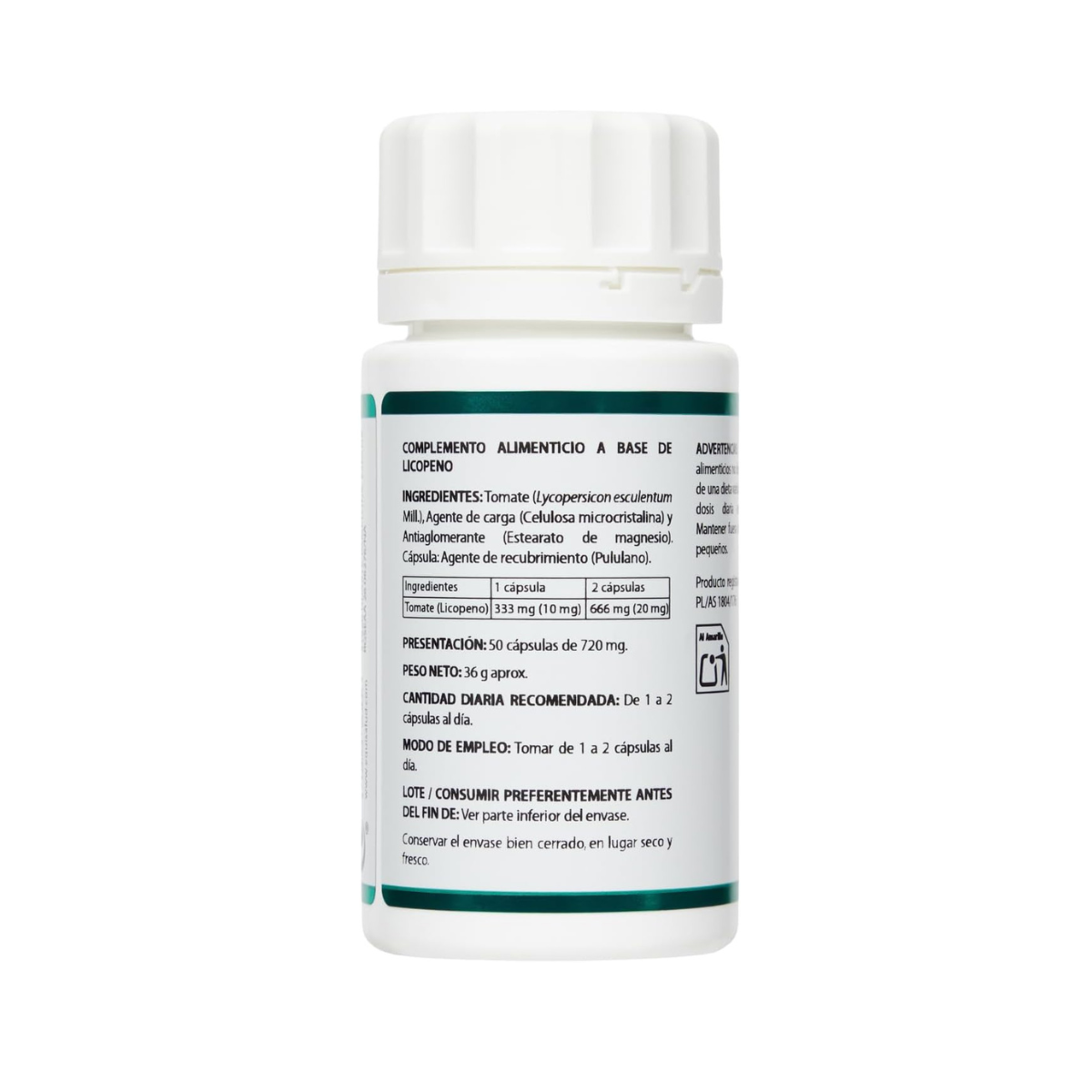 Licopeno Holofit 50 caps Equisalud