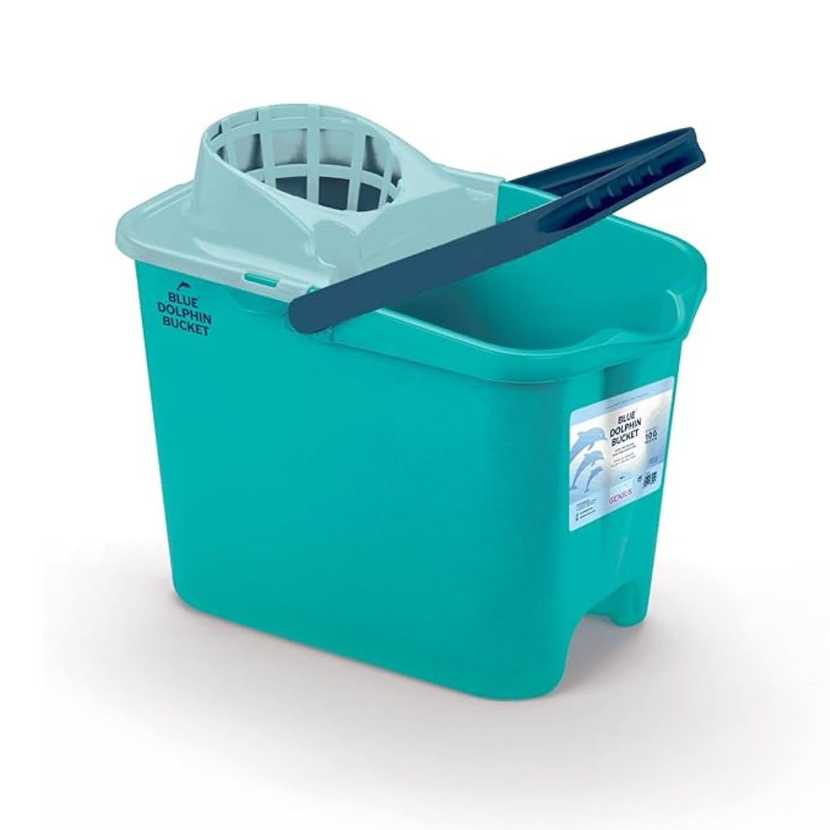 Cubo con escurridor 100% reciclado Blue Dolphin