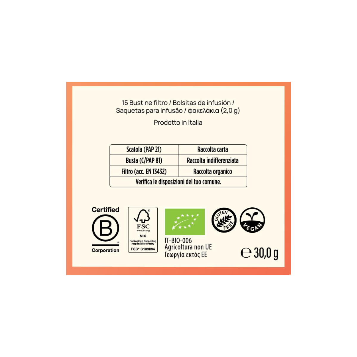 Yogi Frio Fresa y Naranja Bio 15 filtros