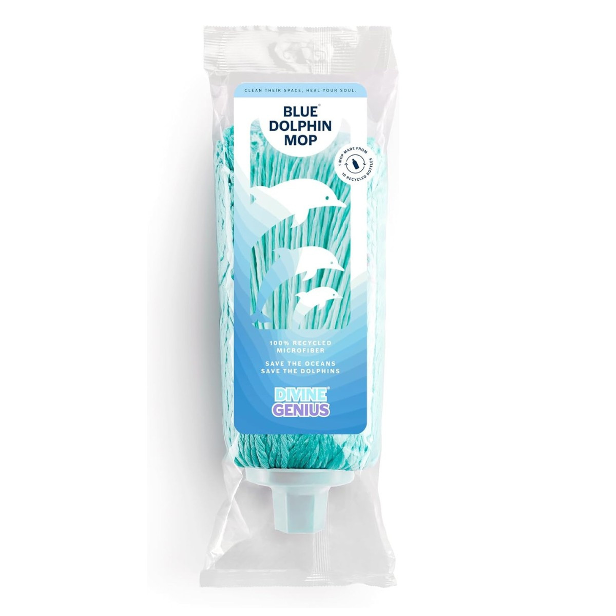 Fregona Microfibras 100% reciclada Blue Dolphin