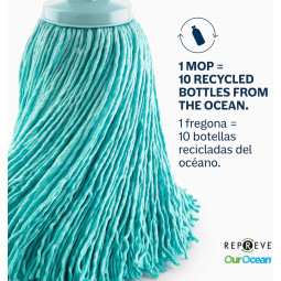 Fregona Microfibras 100% reciclada Blue Dolphin