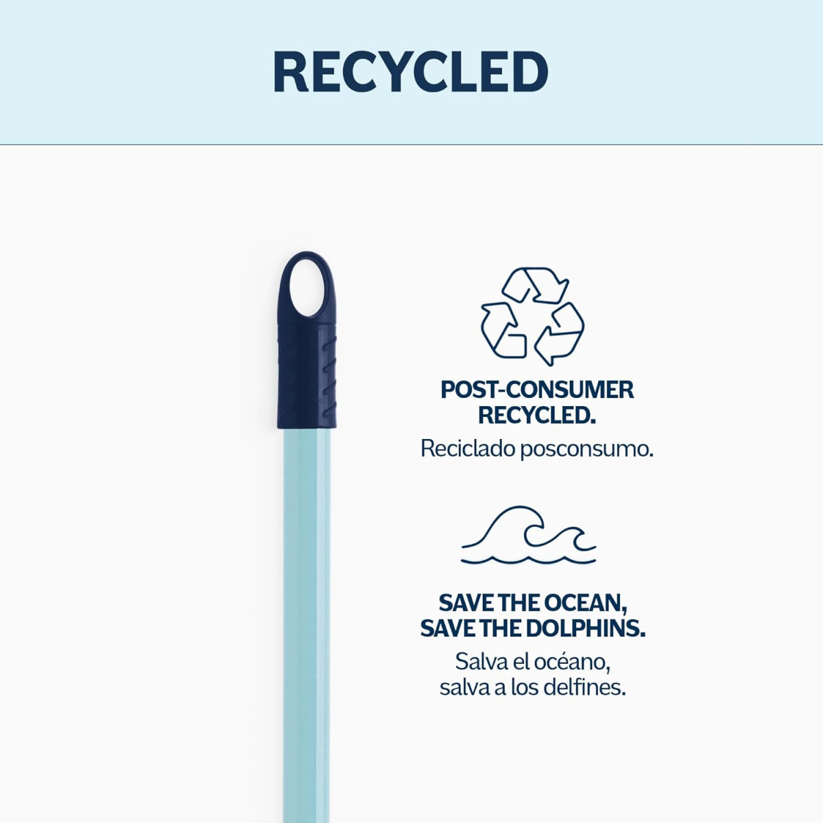 Palo universal 100% reciclado Blue Dolphin