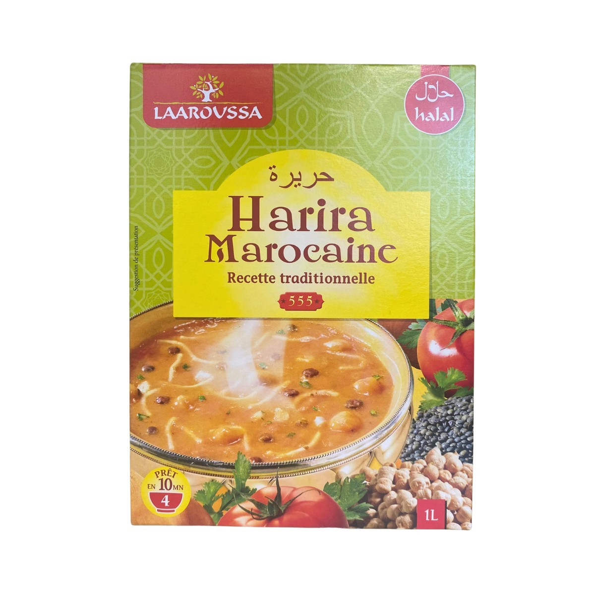 Sopa Harira Marocaine sobre 115g Laaroussa Afnan