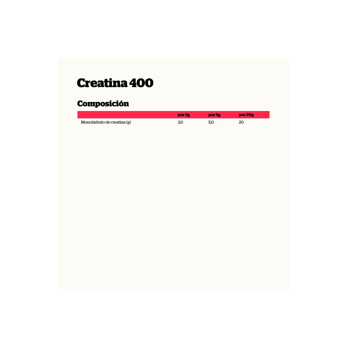 Creatina Monohydrate Creapure Neutro 400g NutriSport