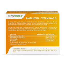 Magnesio + Vitaminas B 24 comp Vitanatur Esencial