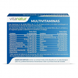 Multivitaminas y minerales 24 comp Vitanatur Esencial