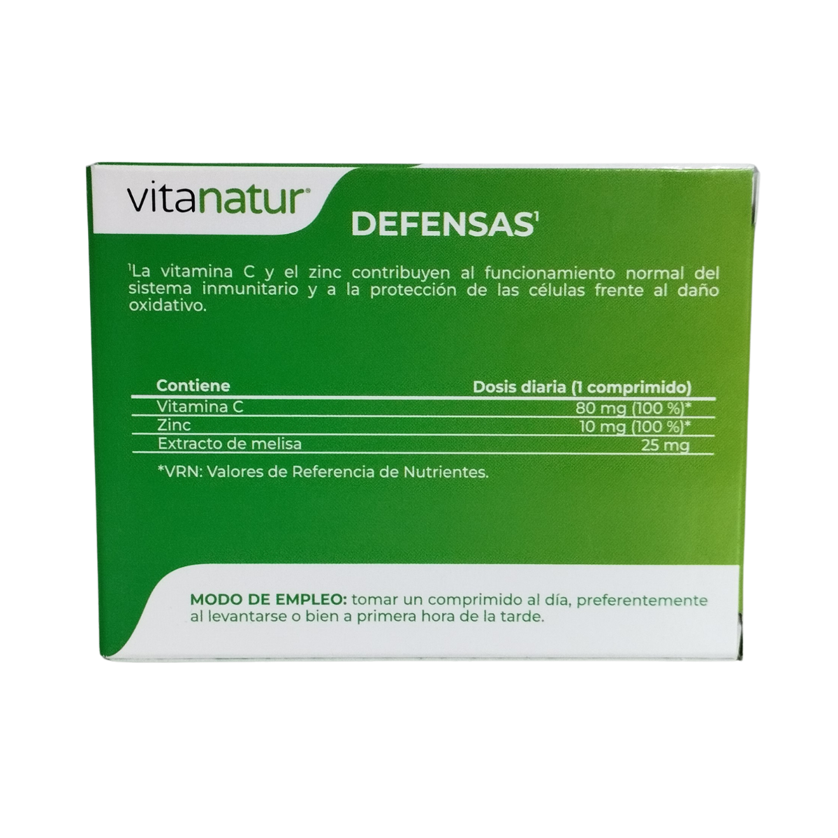 Defensas Vitamina C, Melisa y Zinc 24 comprimidos Vitanatur Esencial