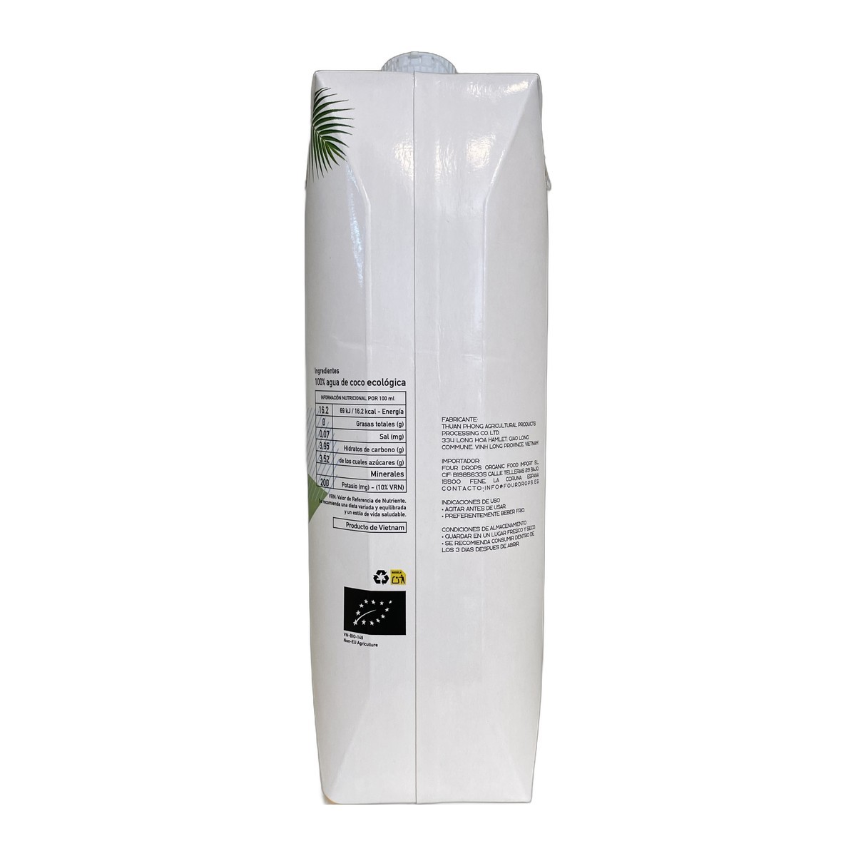 Agua de Coco Bio 1 litro ALL LIFE