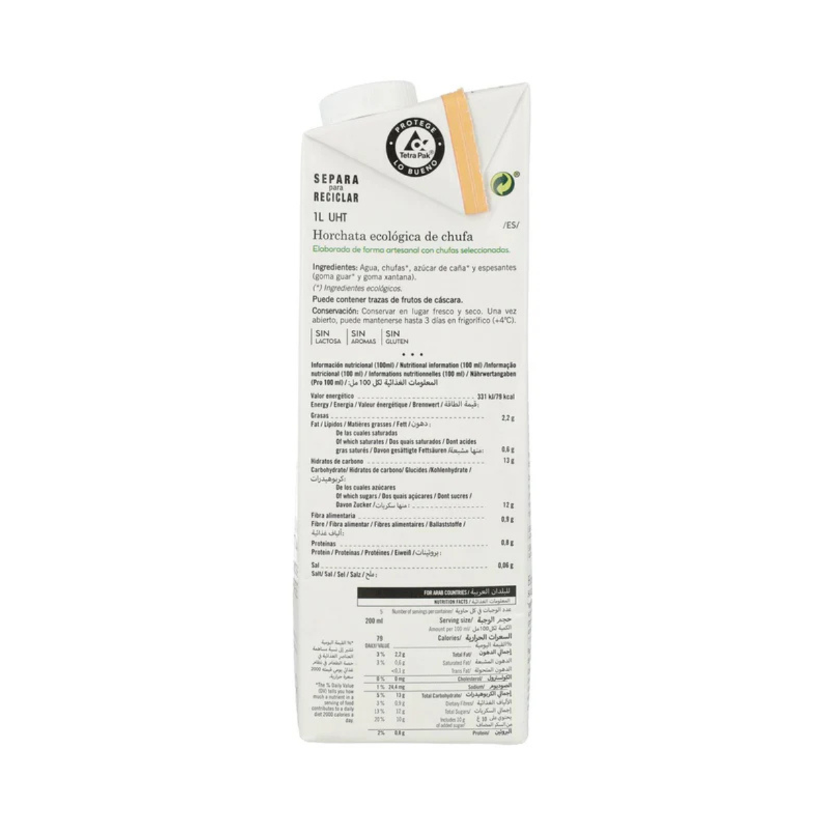 Horchata de chufa Bio 6x1 litro Amandin