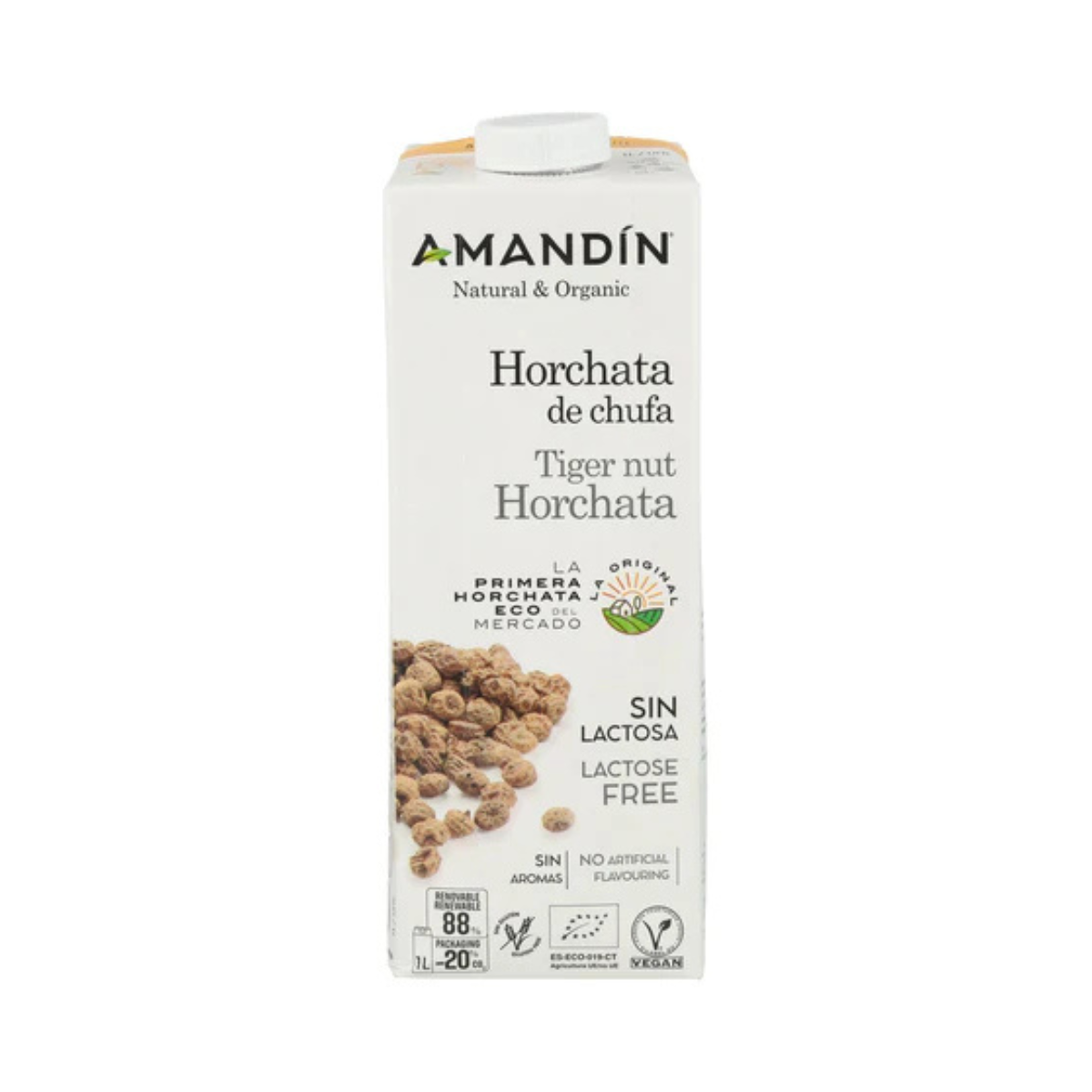 Horchata de chufa Bio 6x1 litro Amandin