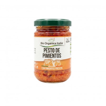 Pesto Pimientos vegano Bio 140g Organica Italia