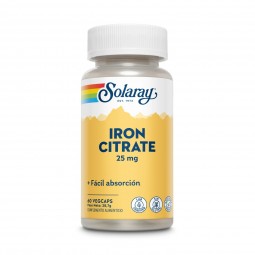 Citrato de Hierro - Iron citrate 25mg 60 vcaps Solaray