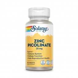 Zinc Picolinato 25mg 60 comprimidos Solaray