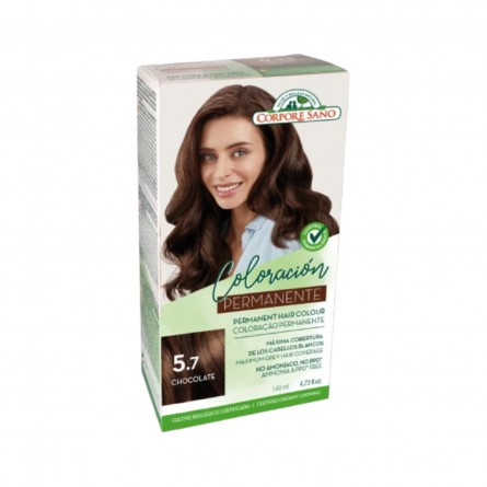 Coloracion permanente 5.7 Tinte Chocolate 140ml Corpore Sano