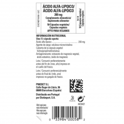 Acido alfa-lipoico 200mg 50 vcaps Solgar