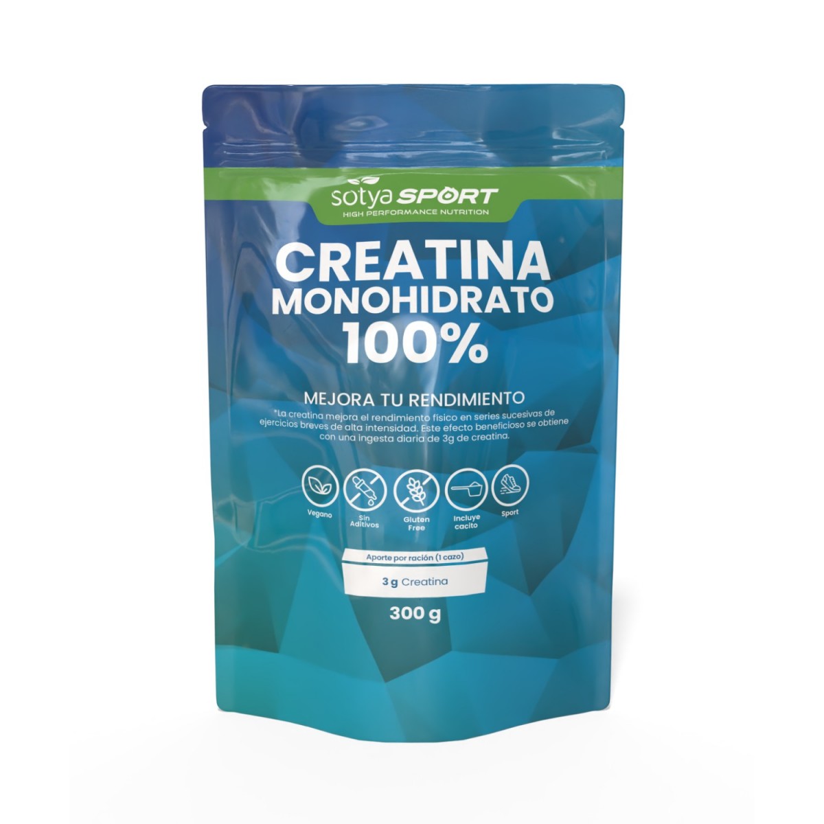 Creatina monohidrato 100% 300g Sotya