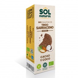 Galletas sarraceno coco cacao bio 175g Sol Natural