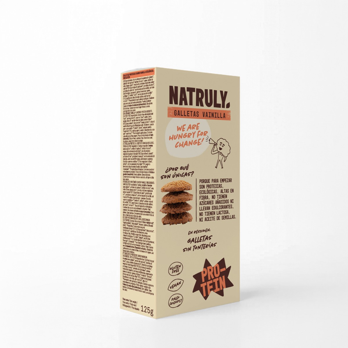 Galletas Proteicas Vainilla Bio 125g Natruly