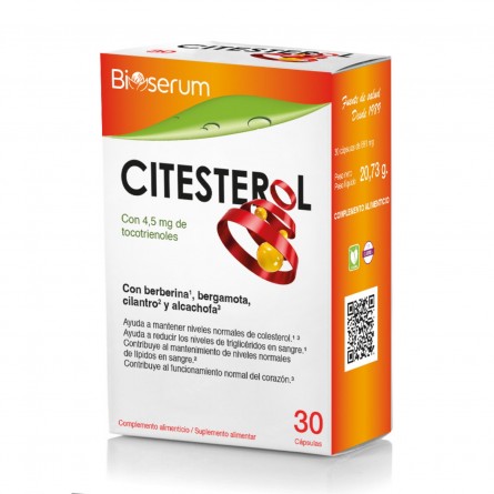 Citesterol Berberina tocotrienoles 30 capsulas Bioserum