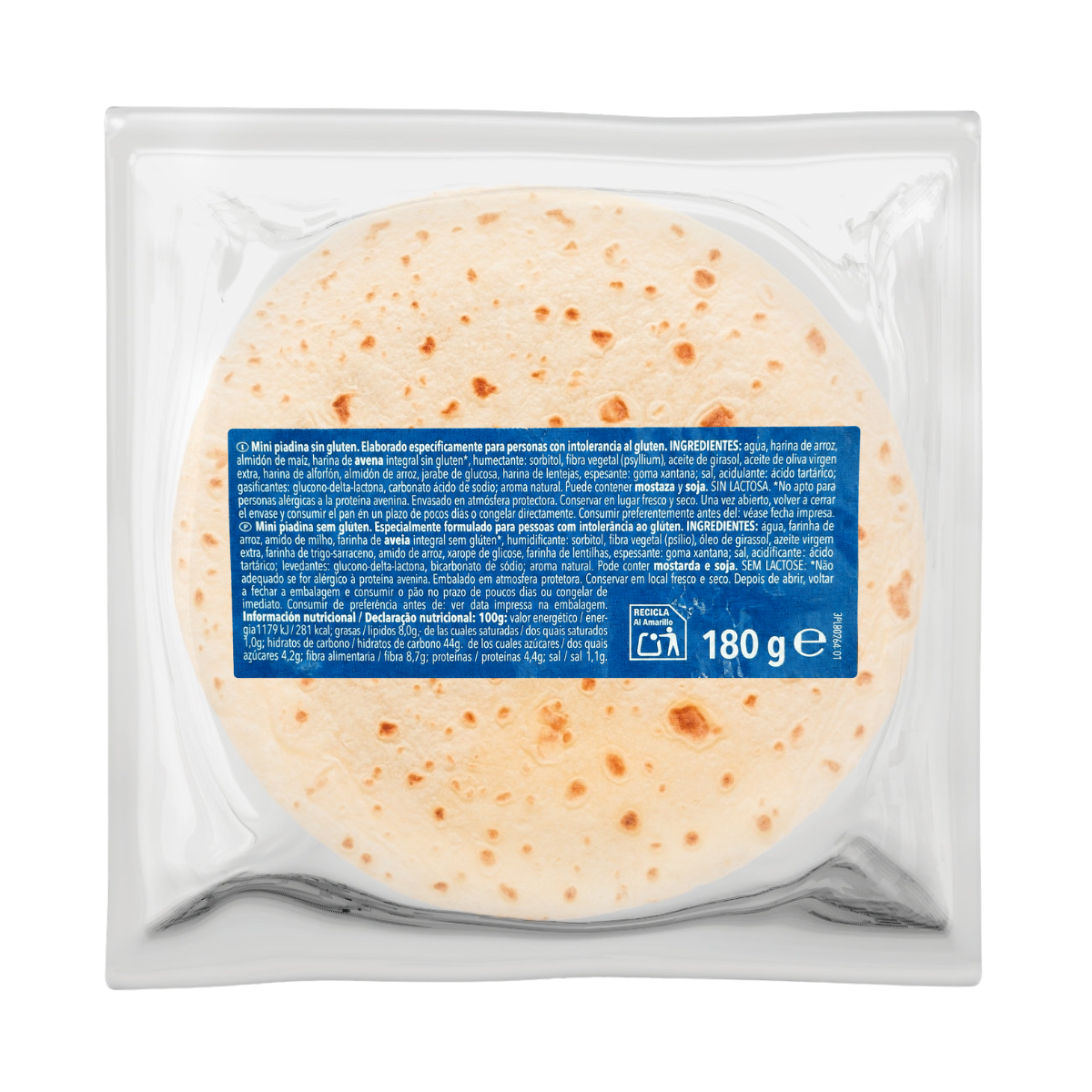 Mini Piadina S/G 180g (4x45g) Schar