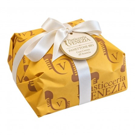 Panettone de naranja relleno de crema Bio 750g Pasticceria Venecia