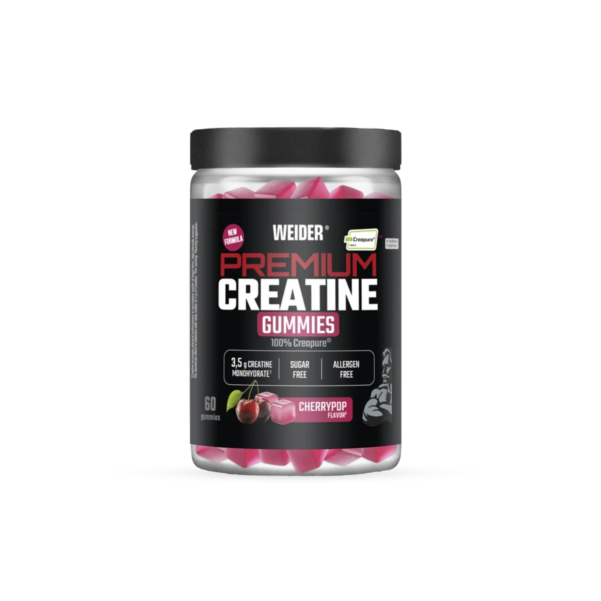 Gominolas Creatina Creapure Cereza 60 gummies Weider