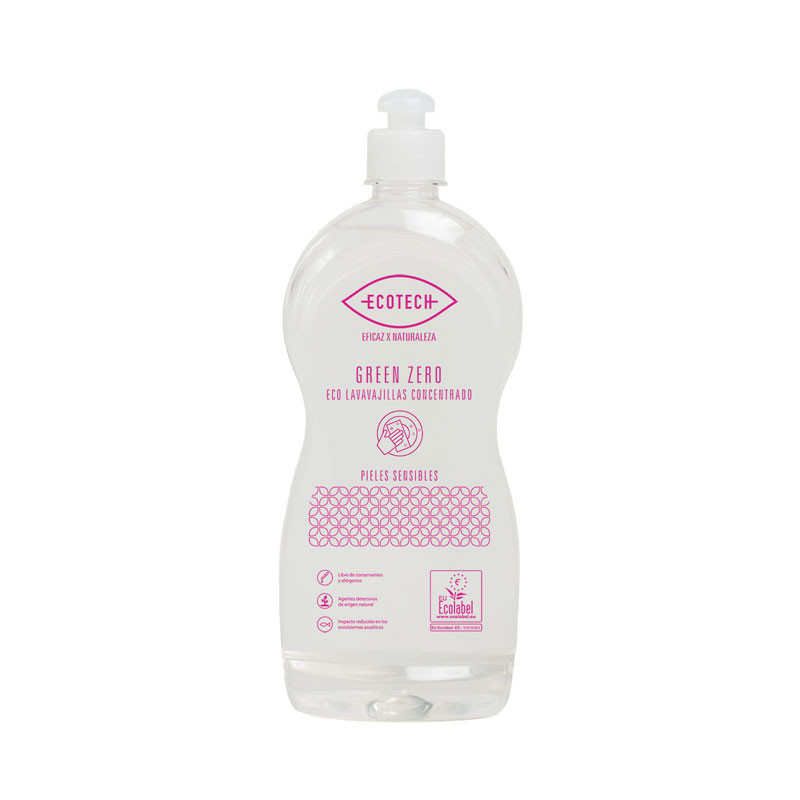 Lavavajillas mano concentrado Green Zero (pieles sensibles) 750ml Ecotech