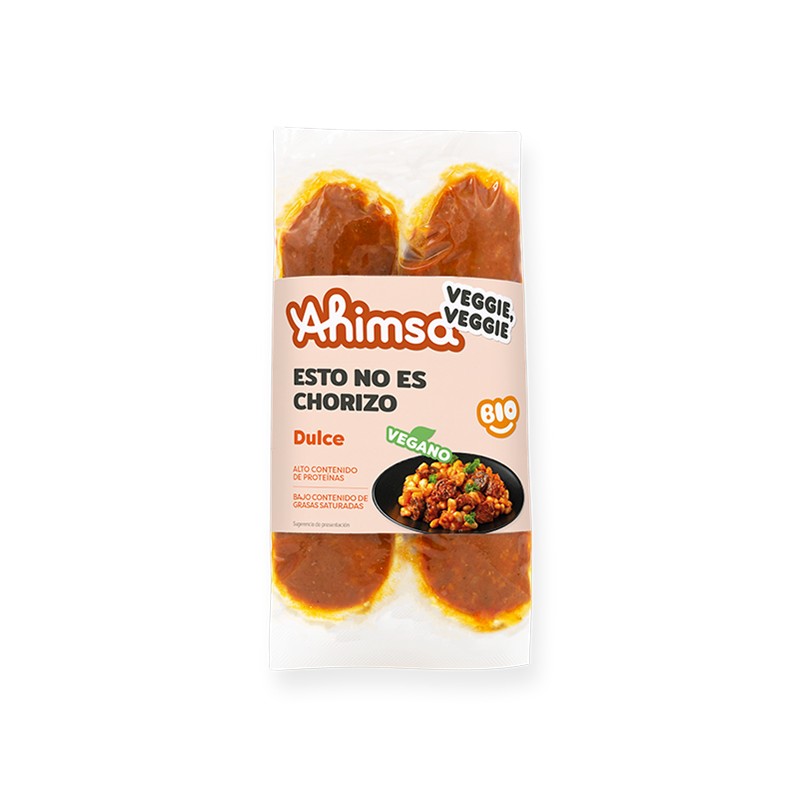 Chorizo dulce vegano Bio 230g Ahimsa