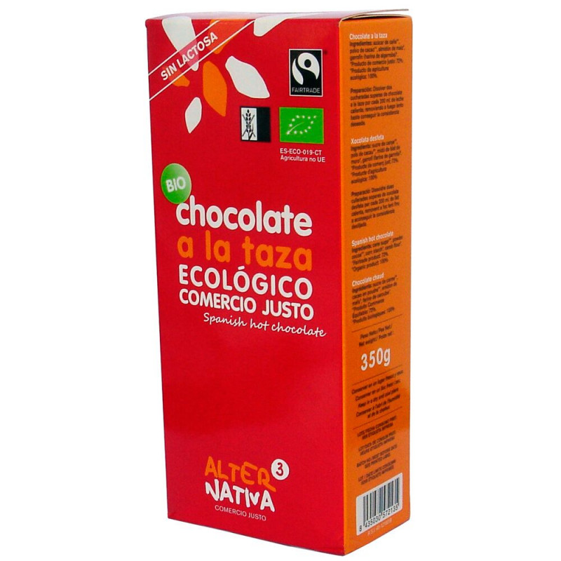 Preparado para chocolate a la taza ecológico 350g Alternativa3